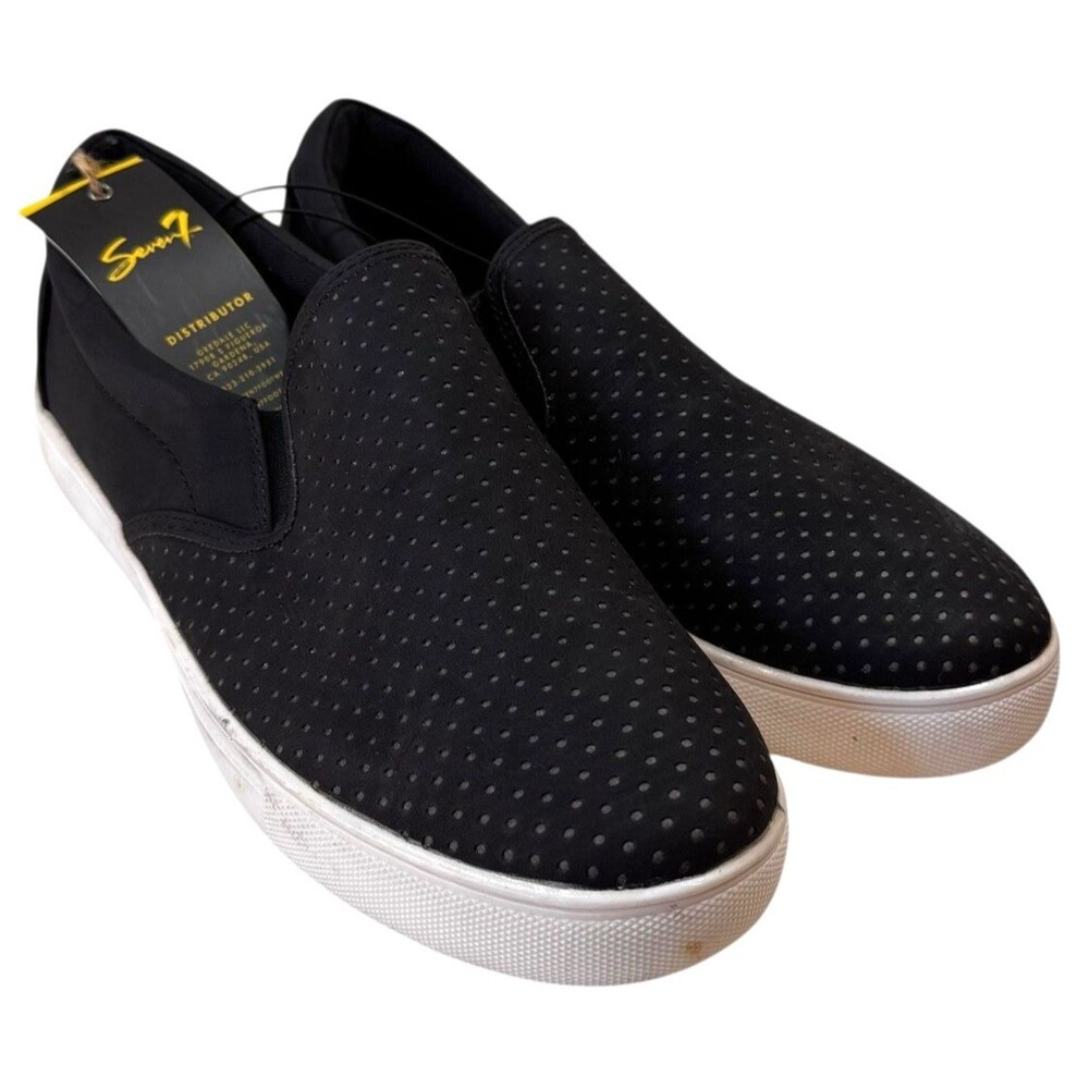 Seven 7 Womens‎ Gemini Sneaker 11 Black Slip-On Shoes Loafer Footwear NEW NWT